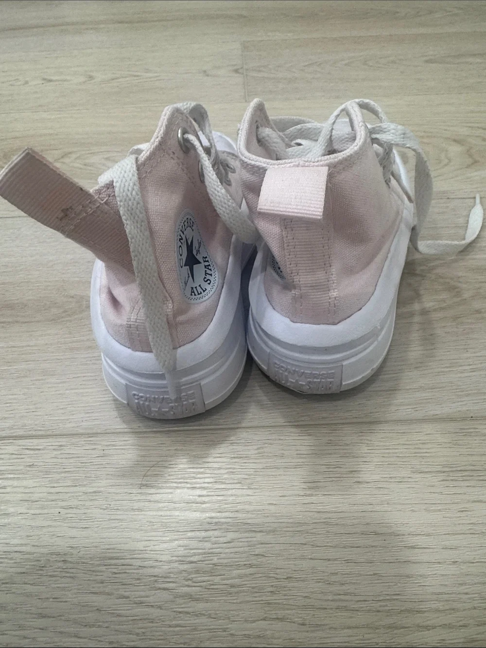 Converse Kids Pink High-Top Platform All Star Sneakers